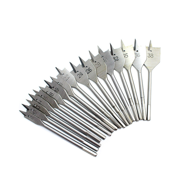 Taladro plano para trabajar la madera Juego de 6 piezas Traje de 13 piezas Traje de taladro plano Taladro de tres puntas Abridor de agujero de madera