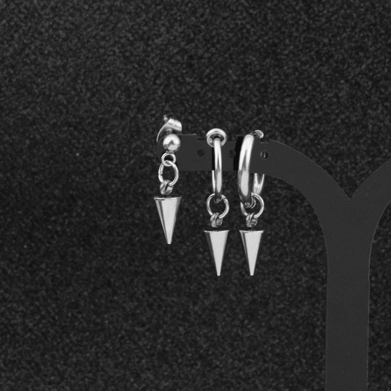 (Граница торговли), серьги из нержавеющей стали, минималистичные универсальные заушные клипсы