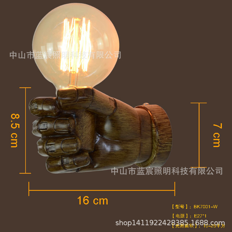 Estilo Europeo retro decorativo lámpara de pared pasillo lámpara corredor lámpara hierro estilo industrial espejo faro CAFÉ Tienda lámpara al por mayor