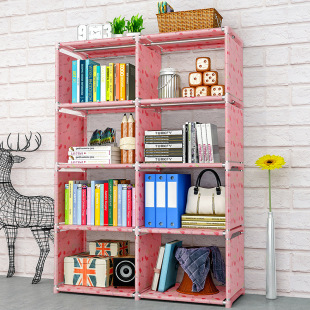 Cross-border Simple Bookshelf Floor Storage Rack Student Desk Bookcase Children's Small Bookshelf Storage Rack Simple