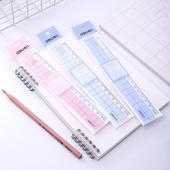Getle 6235 Ruler Wave Ruler Student Stationery Transparent Plastic Ruler 18cm Graduated Ruler School Supplies