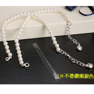 Pearl Sandals with Diamonds High-heeled Shoes Leather Shoelaces Around the Foot Neck Tie Shoelaces to Prevent Shoes from Dropping Heel Buckles