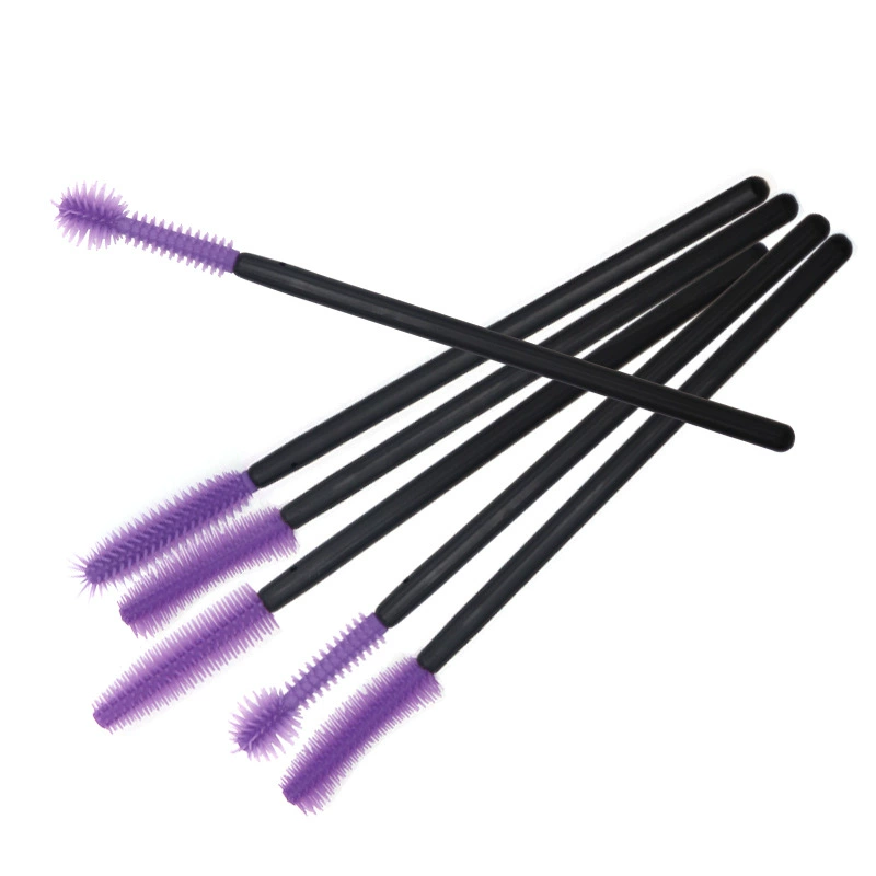 Silicone disposable curly brush for eyelashes
