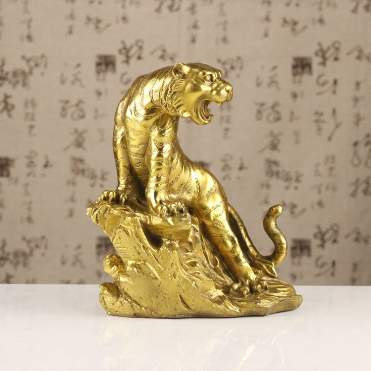 虎摆件老虎上山猛虎下山十二生肖工艺品装饰品