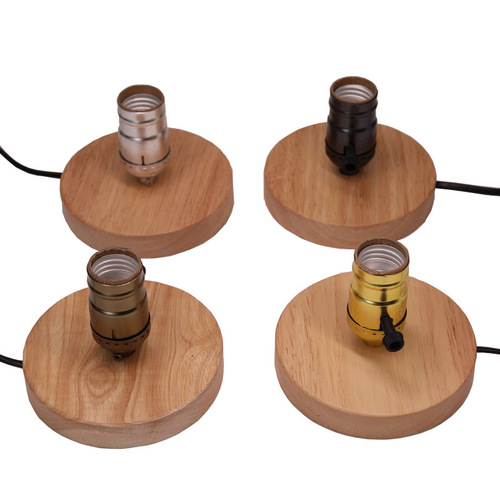 Alibaba.com Amazon 12 Worship Round Plate Wood Art Retro Study Room Personal Creative Living Room Eye-Caring Desk Lamp