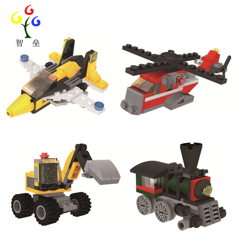 Compatible with Lego special offer 3-change toy building blocks aircraft locomotive small particles assembling building blocks children's educational toys Compatible with Lego special offer 3-change toy building blocks aircraft locomotive small particles assembling building blocks children's educational toys