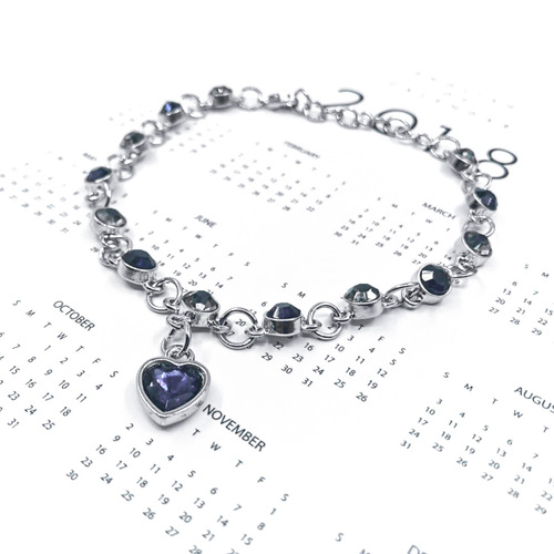 New Fashion Women's Bracelet Ocean Heart Bracelet Jewelry Cross-Border Jewelry Crystal Bracelet Wholesale