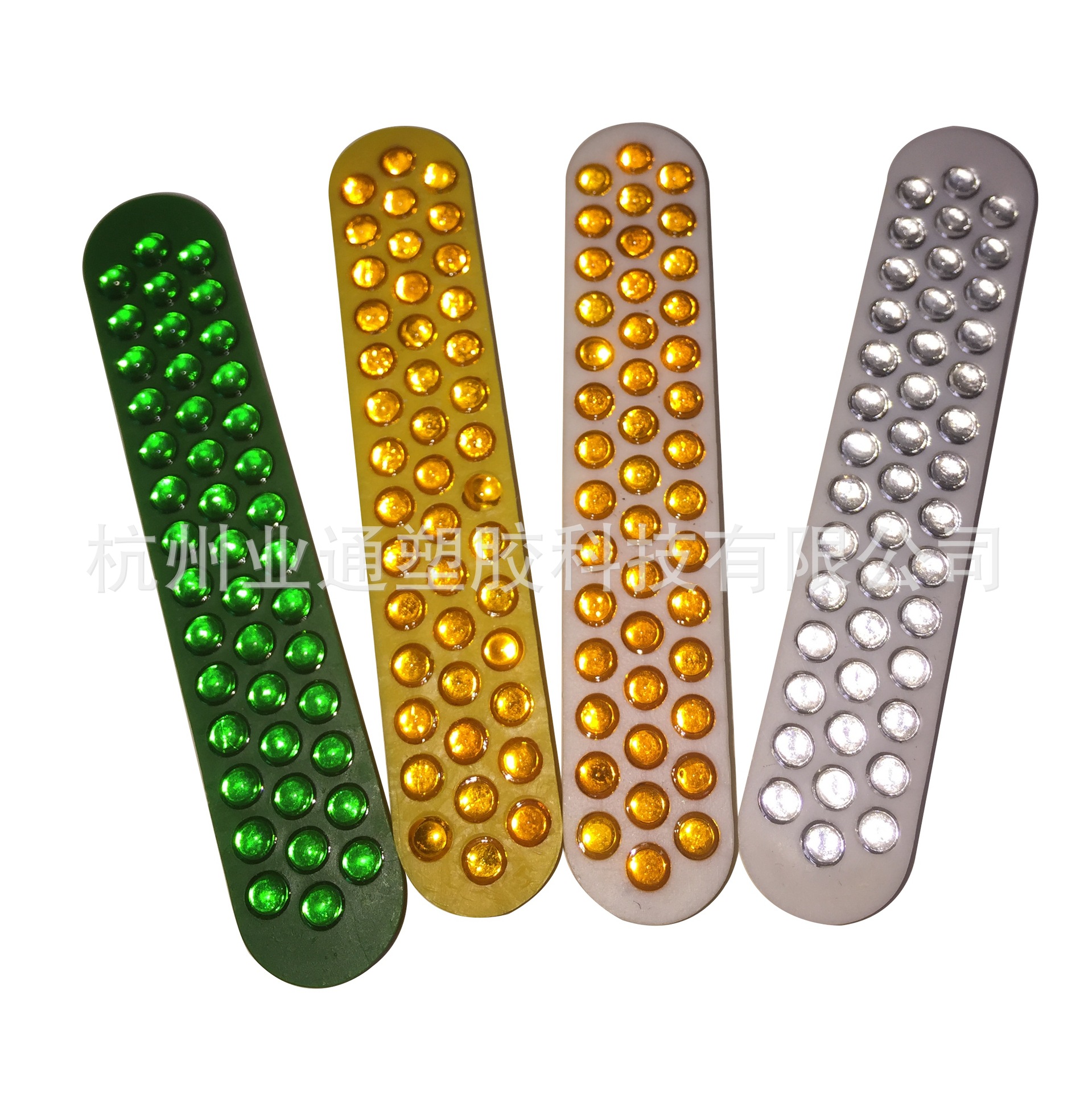 43珠塑料道钉玻璃珠反光片猫眼反光珠反光片反射器