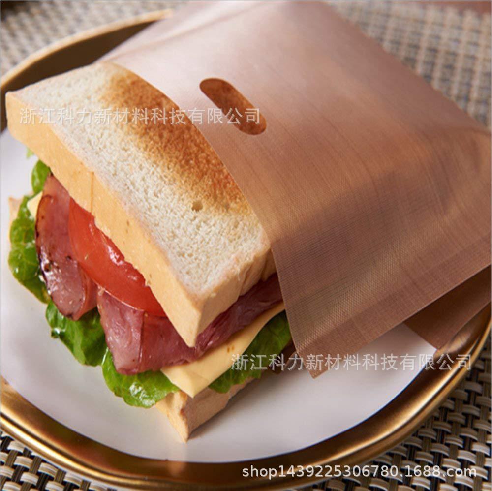 Venta caliente recomendar alimentos grado reutilizable bolsa de pan barbacoa bolsa adecuada para sándwiches a la parrilla