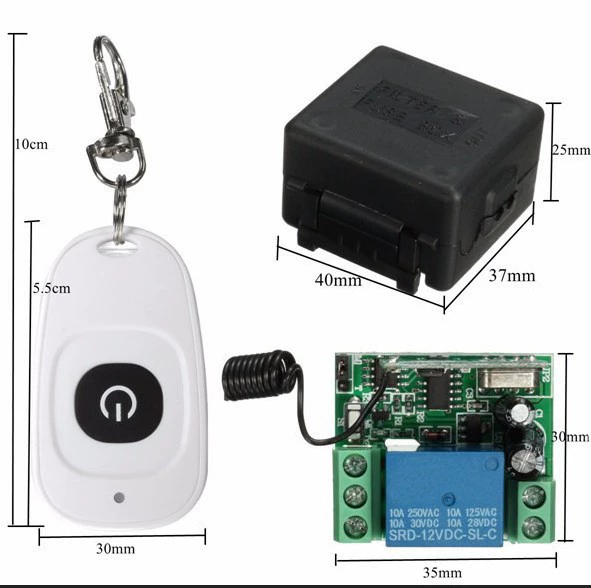 Smart wireless lights, electronic electric switch key, remote control, 12v