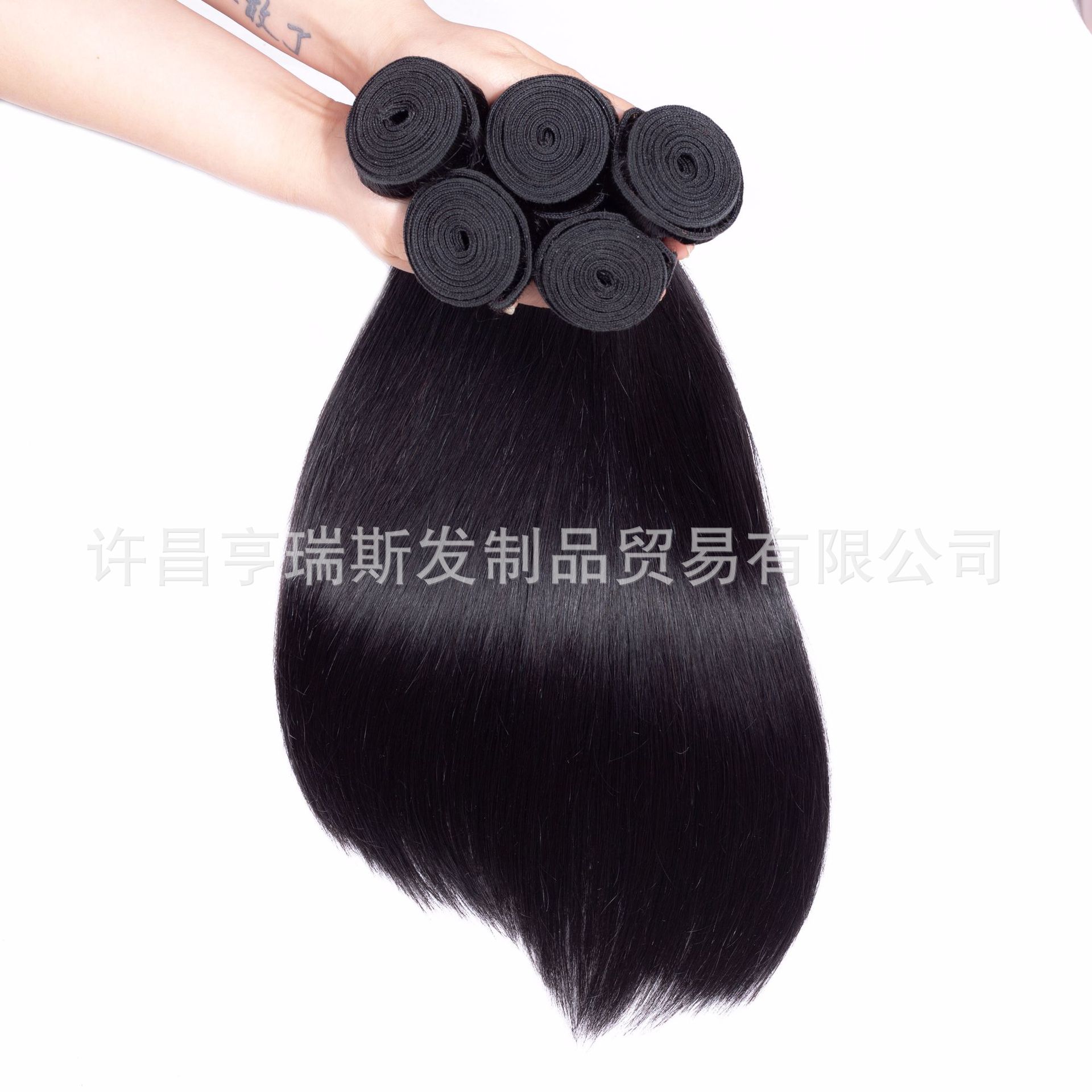 Cross-border selling India hair straight hair bundles 50g human hair curtain manufacturers wholesale at low prices