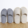 Retro solid color coarse hotel B & B home slippers Men and women couples simple residential house floor floor EVA shoes