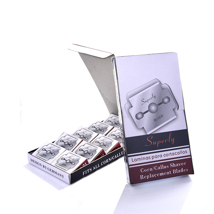 Fábrica directa pie cepilladora hoja de acero inoxidable pie cepilladora hoja especial para raspador de pie en stock