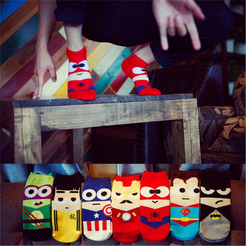 Nueva Cartoon League of Legends hombres barco Calcetines primavera y otoño calcetines de algodón transpirable marea Calcetines