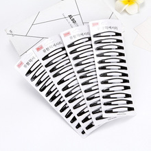 时尚简约发夹 大号黑色bb夹  2元店饰品地摊货源