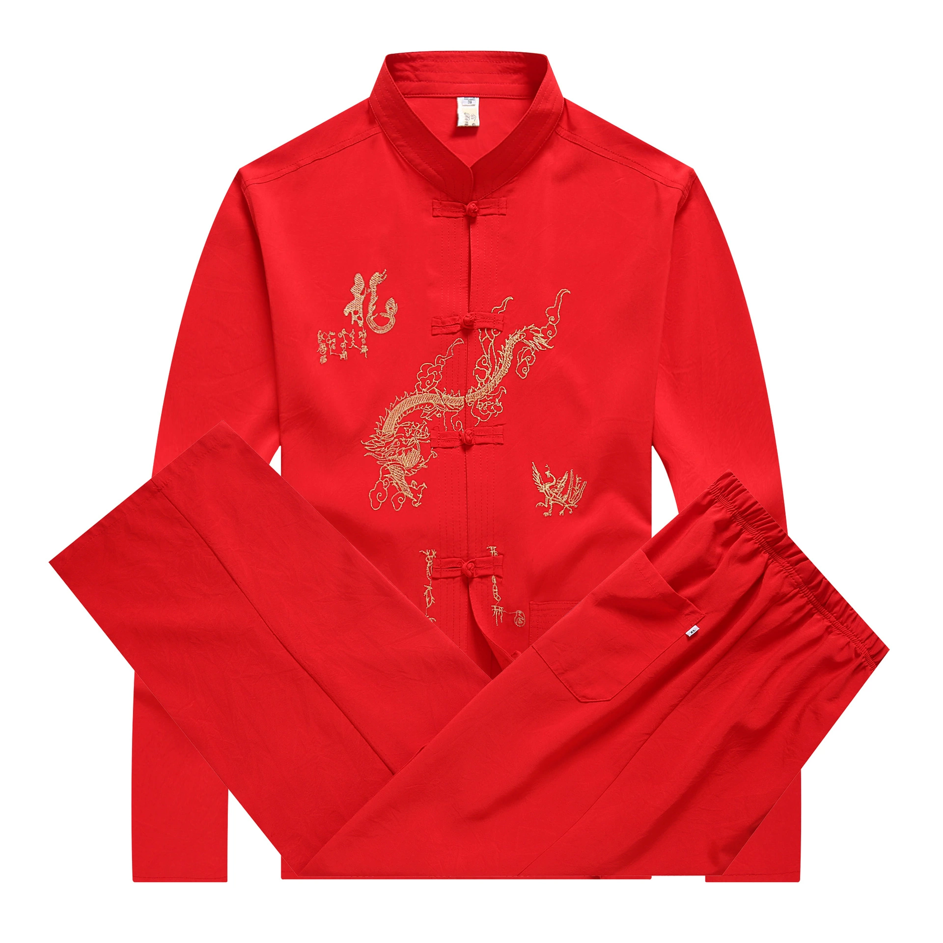 Костюм Тан, мужской костюм, мужская рубашка с короткими рукавами, летний костюм ханьцев среднего и пожилого возраста, мужской этнический костюм для утренних упражнений в китайском стиле, Костюм тайцзи