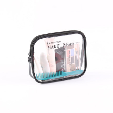 INS estilo bolsa de cosméticos transparente traje de viaje portátil de gran capacidad bolsa de lavado impermeable Fundación lápiz labial de almacenamiento