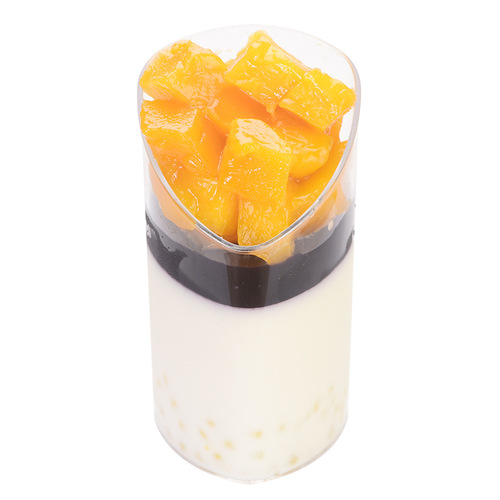 Pauline mousse cup disposable hard plastic PS pudding jelly ice cream oblique dessert cup mini