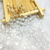 Acrylic transparent porosa beads DIY transparent solid colorless plastic beads