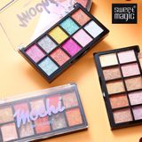 sweet magic Матовые палетка теней, десять цветов, в коричневых тонах, 5 цветов