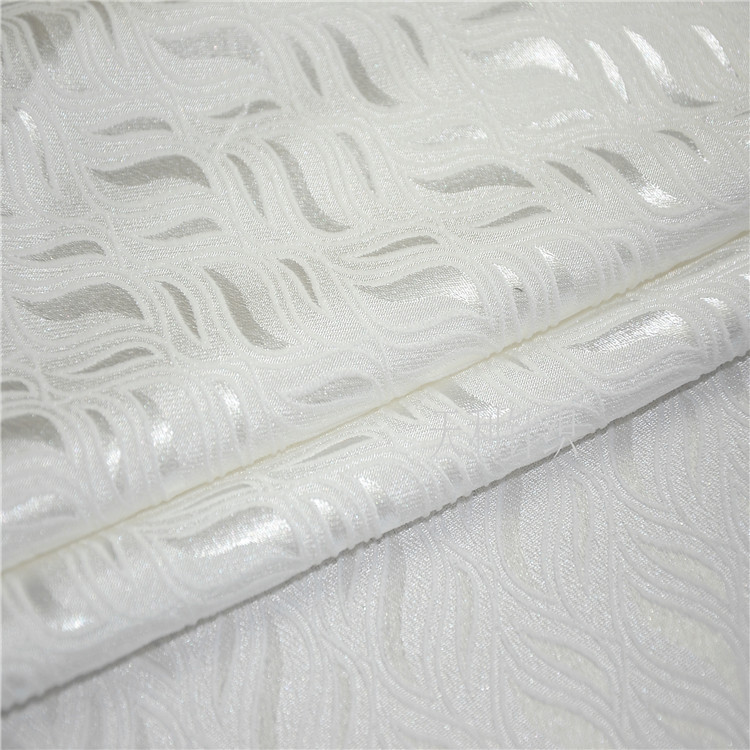 梭织几何纹提花无弹亮光秋冬西装女装童装娃娃装 连衣裙面料现货