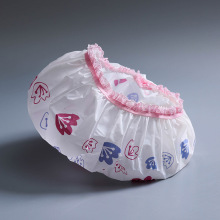 时尚加厚防水浴帽 洗澡沐浴化妆护理帽 厨房防油烟帽子pvc浴帽