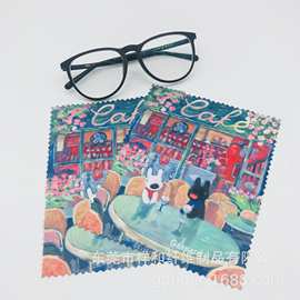 批发可印logo超细纤维针一针二清洁布眼镜布厂家