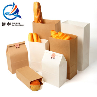 Прямая -выключающая бумага для коровьей бумаги в нижней сумке одно -время -упаковочное масло -надежный бумажный пакет гонорея пищевая сумка для хлеба сумка для хлеба сумки