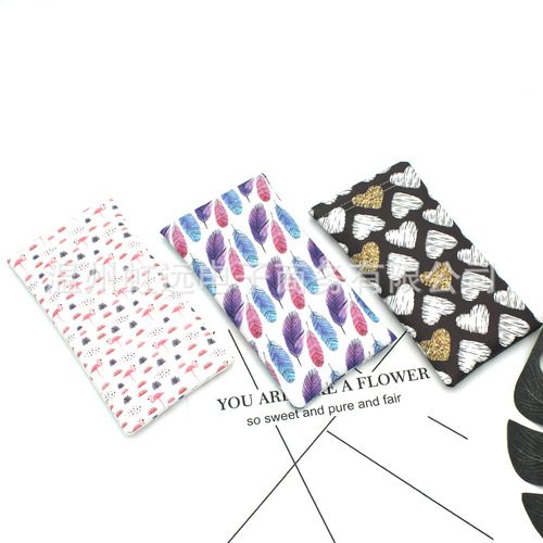 New Korean small and fresh automatic elastic closing glasses bag elastic closing pu waterproof bundle pocket mobile phone sunglasses bag