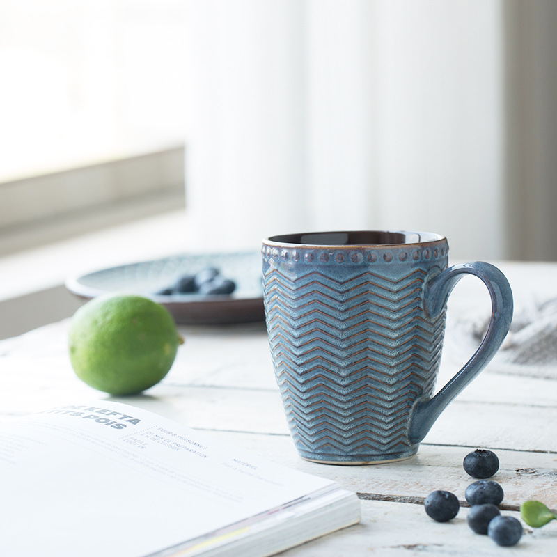 Estilo Europeo grabado vintage disco de cerámica fruta ensalada plato grande tazón de sopa Hotel occidental restaurante mesa de cerámica vajilla