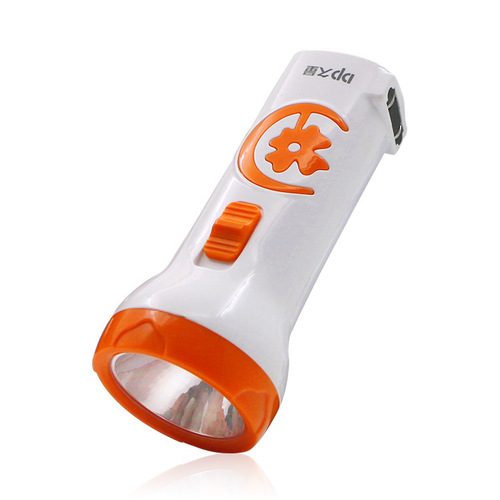 Wholesale long-term flashlight led rechargeable outdoor portable flood control fire emergency household plastic flashlight printable