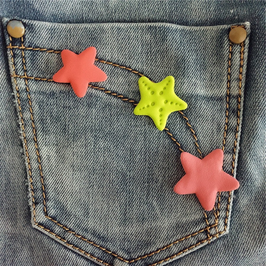 超声波压花 卡通海洋类动物 海星 饰品配件配饰 泳装装饰配件