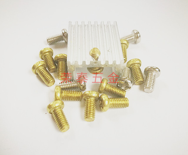 工厂现货供应各种型号螺丝散垫片PM3*6铜螺钉各种非标五金螺丝件