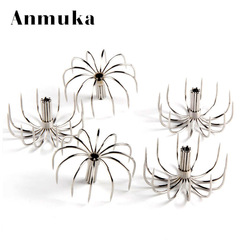 Imported Stainless Steel 12-Point Squid Hook, Parachute Anchor Hook, No Barbed Bait Octopus Hook