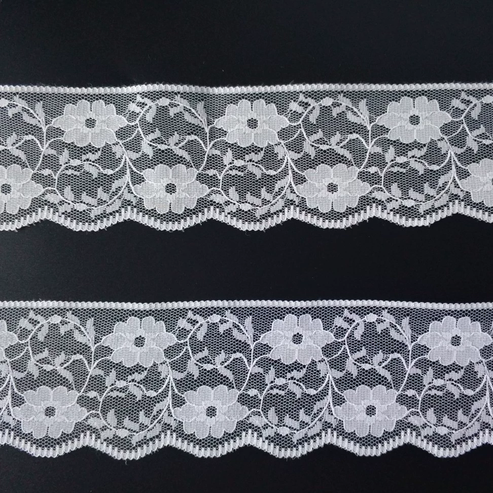 Взрывчатка в наличии Эластичные Кружевные Аксессуары для штор для костюмов Кружевное нейлоновое кружево шириной 55 см