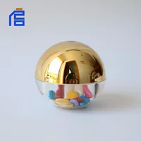 Заводская обработка круглой сферической акриловой капсулы бутылка акриловая сферическая Медицинская бутылка горячее тиснение ЛОГОТИП