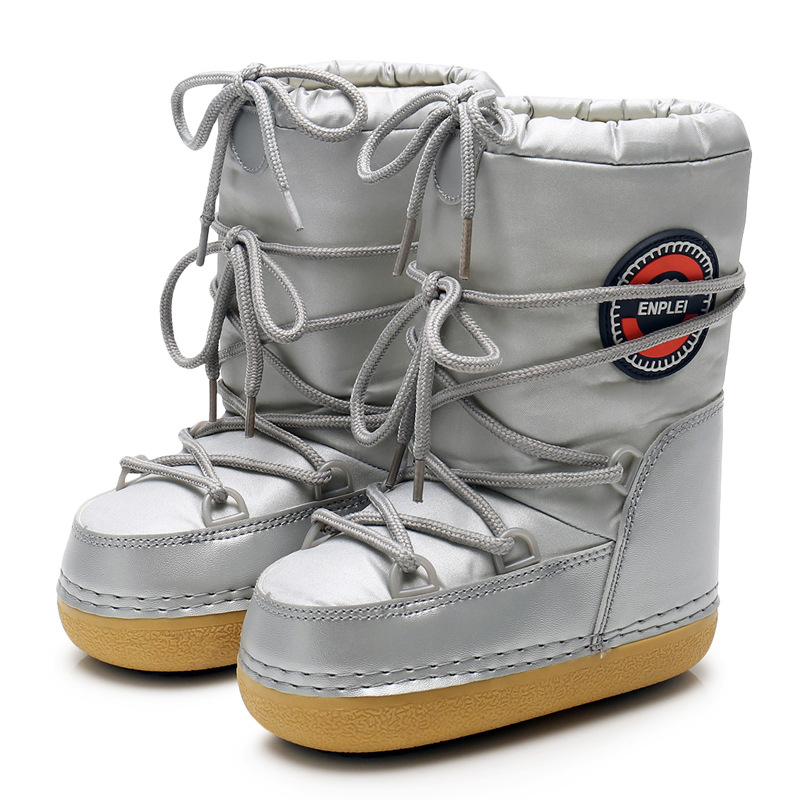 The same style is exported to Europe and America autumn and winter women's snow boots space boots trendy parent child ski boots SNOW BOOT_voghion.com