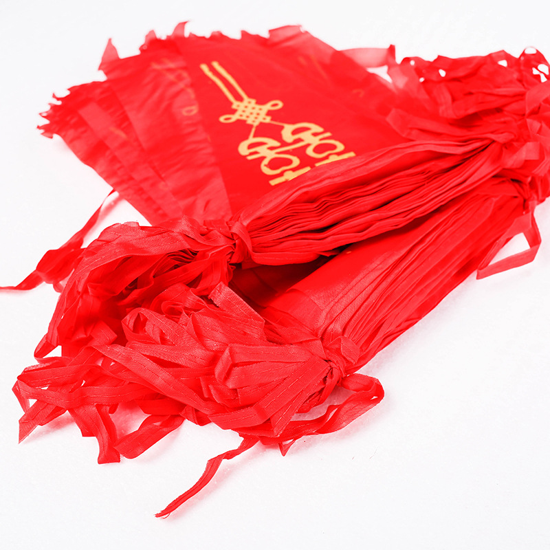 Wedding celebration Supplies Pennant String flag marry Site decorate arrangement gules Hi word wedding decorate Pennant