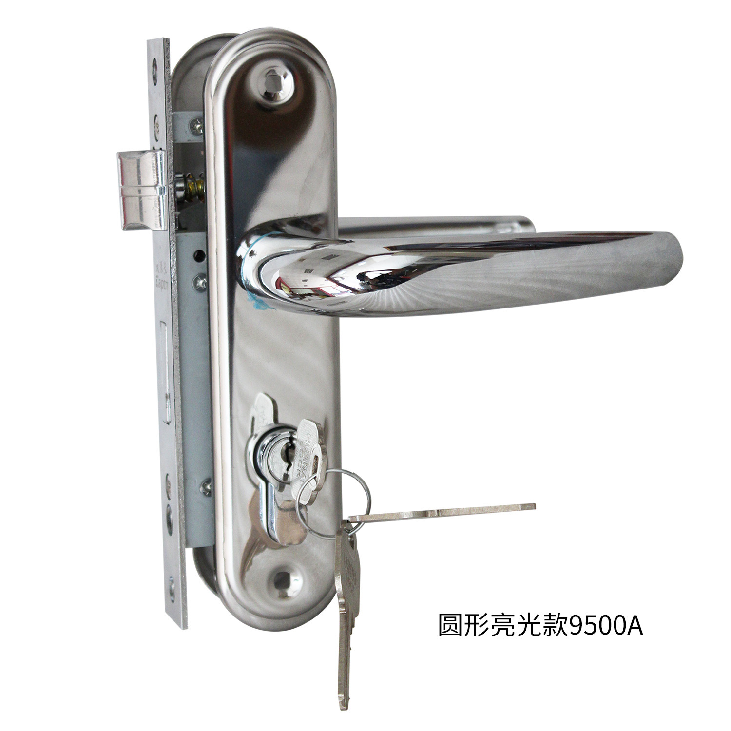 Estilo europeo simple aleación de aluminio manija cerradura de plástico puerta de acero baño puerta plana marco de aluminio puerta manija cerradura