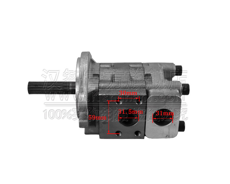 Bomba de engranajes hidráulicos de carretilla elevadora Mitsubishi 91K71 - 10100 Mitsubishi F28B F19D accesorios de carretilla elevadora bomba de aceite de engranajes