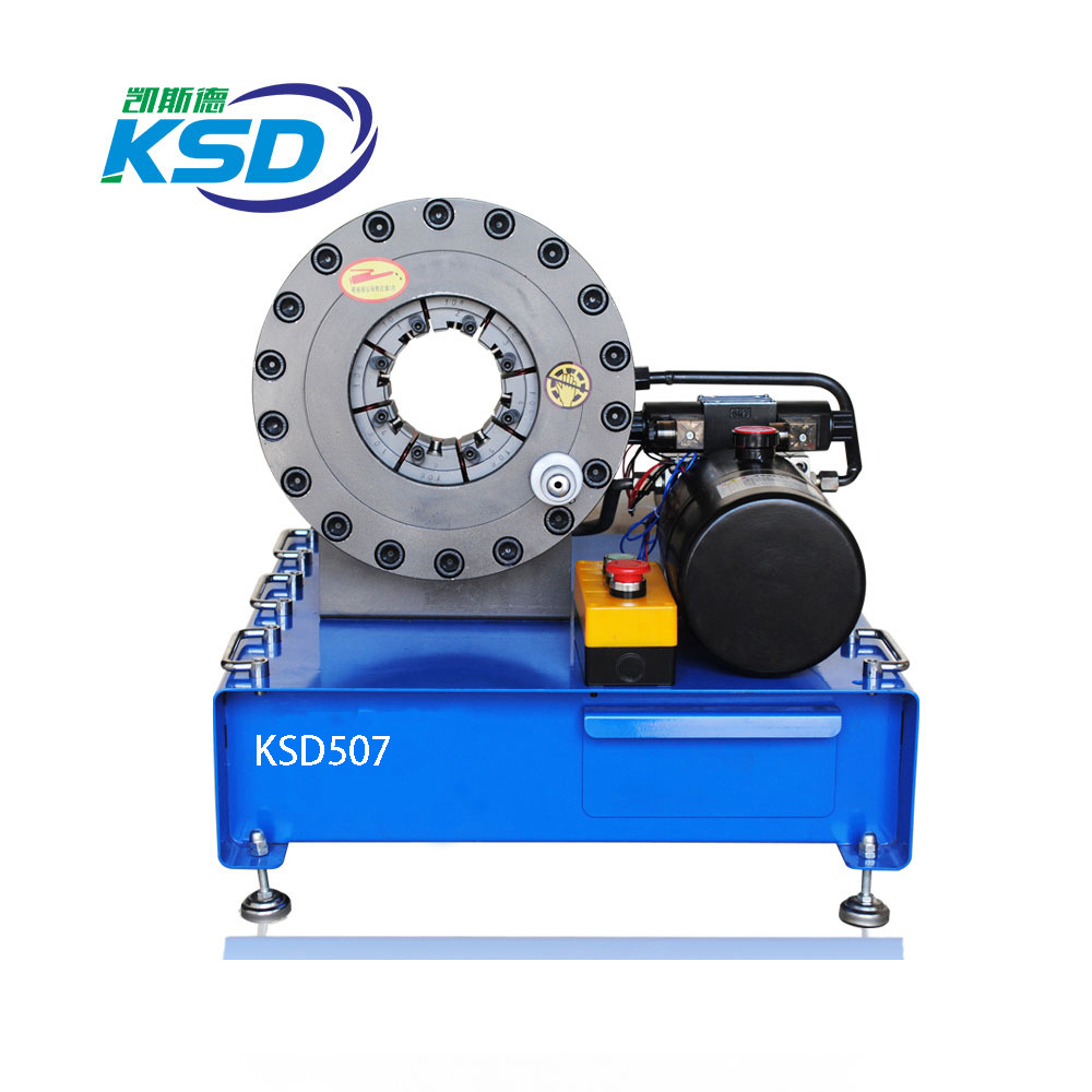 车载12V24V液压胶管扣压机 6-51 2层高压油管锁管机 刹车管扣压机