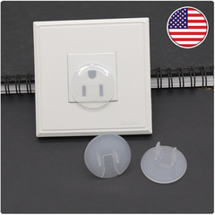 Wholesale Baby and Children Safety Supplies American Power Outlet Anti-Electrocution 2-Outlet 3-Outlet Cover Transparent Power Protection Cover