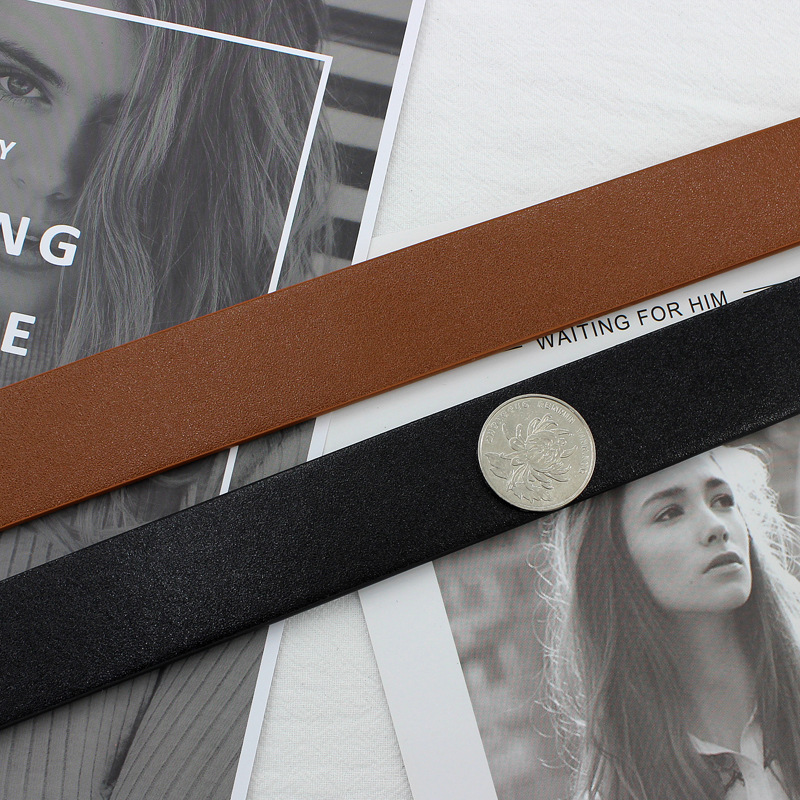 Corea del Sur japonés hebilla retro simple jeans decorativos de las mujeres con elegante estilo BF de moda cinturón ancho entrega de una sola pieza de las mujeres