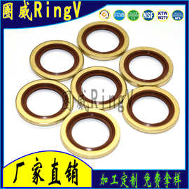 组合垫圈垫片 nbr丁腈氟胶高压油管组合垫片组合密封垫圈厂家