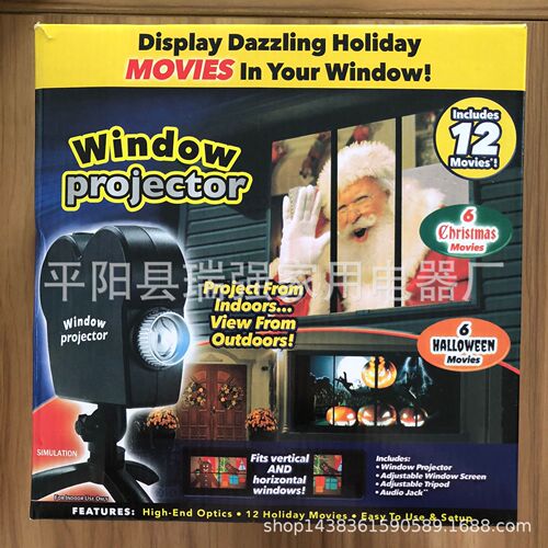 New Laser Light Window Projector for Christmas and Halloween Outdoor Window Projection Lamp
