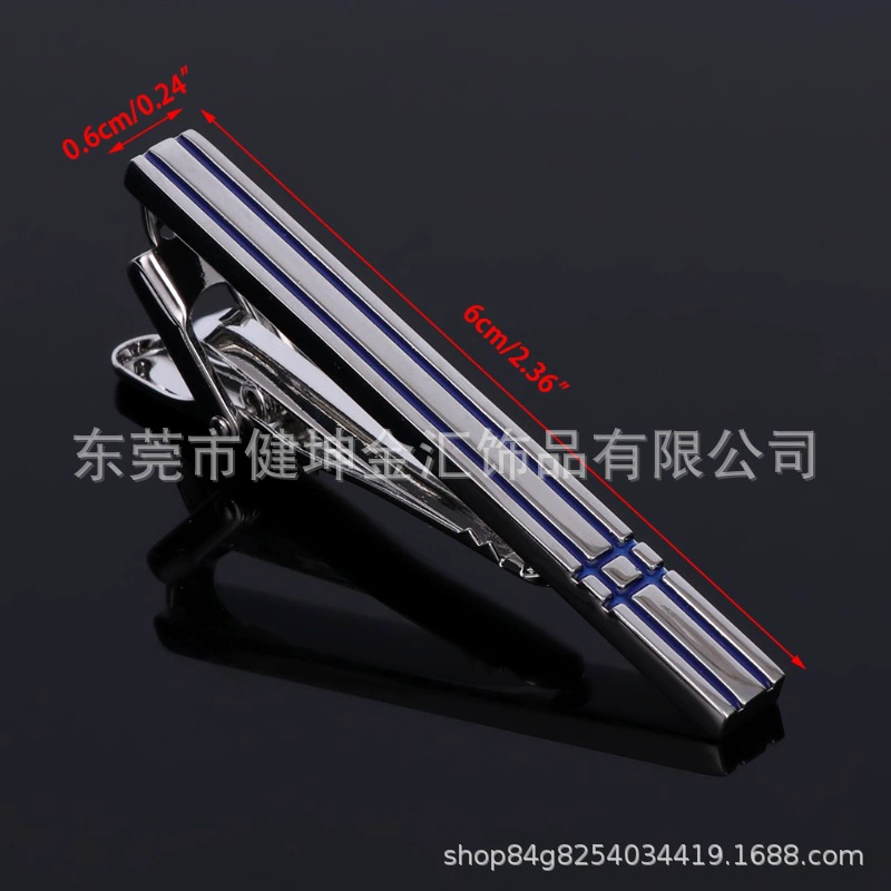 Blue enamel, tie, (Physicals), simple and elegant design