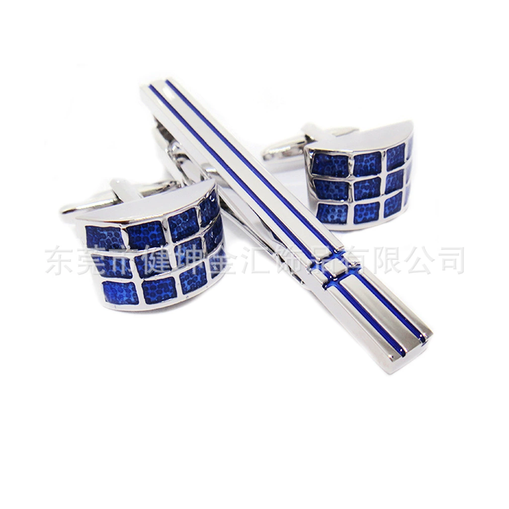 Blue enamel, tie, (Physicals), simple and elegant design