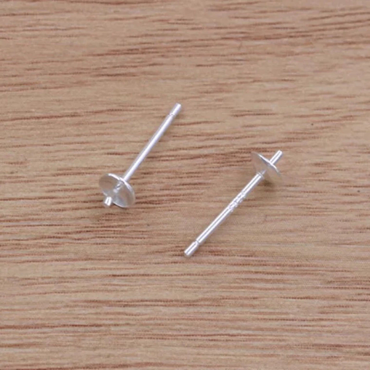 S999 S925 аксессуары из стерлингового серебра жемчужные серьги пустая булавка для ушей булавка серьги из бусин DIY булавка для чаши пустая булавка подвесная булавка