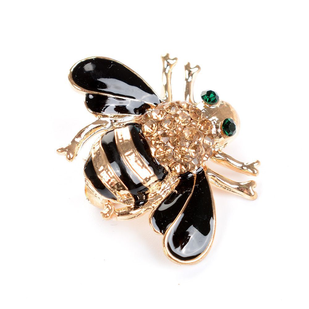 Cute Bee Brooch Pin Decorative Accessory For Clothes And Dresses_voghion.com
