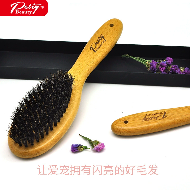 Расческа с щетиной PETIY с бамбуковой ручкой/расческа для удаления пыли/Y91109